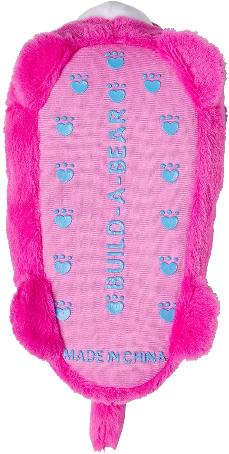 Girls Pink Confetti Leopard Build A Bear Kitty Cat Slippers Cheetah XXL 5-6 - image 5 of 5