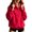 Red, variant on Vivianyo HD Women's Half Zip Stand Collar Sweatshirt, Oversized Long Sleeve Pullover, Fall Warm Fleece Top for Home Relaxation and Park Trips, Sizes S-3XL