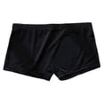 thumbnail image 1 of Calzoncillos bóxer de seda helada para hombre, de tiro bajo, con cintura elástica, corte liso, color liso, con forma de U, ultrafinos., 1 of 5