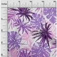thumbnail image 2 of oneOone Rayon Purple Fabric Leaves Craft Projects Decor Fabric Printed By The Yard 56 Inch Wide, 2 of 4