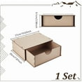 thumbnail image 2 of Cajón de almacenamiento DIY, cajas de almacenamiento de madera de 3 mm, organizador de fibra de densidad media para obras de arte y artículos de uso diario., 2 of 5