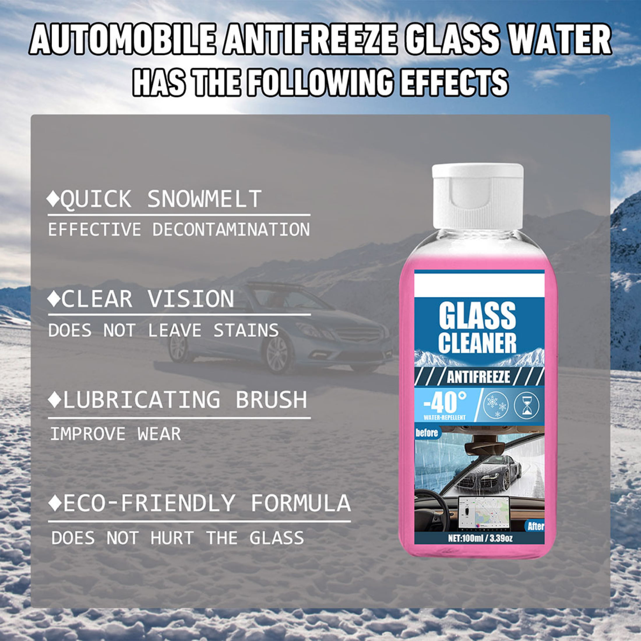 200 ML SPRAY FAST INSTANT CAR WINDSHIELD DEFROSTER GLASS & GO SNOW ICE VMD  - BricoShopping - Tutti i colori del brico