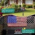 thumbnail image 2 of DBFAIRY Solar American Flag Lights Outdoor,420 LEDs American Flag Net Lights 6.5ft x 3.28ft Super Bright,Memorial Day Decorations of The United States for Independence/National/Memorial Day,July 4th, 2 of 10