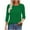 Green, variant on Summer Akafmk 3/4 Sleeve Shirts for Women,Summer Womens Pleated Front Tunic Tops,Casual Loose Solid Color V-neck Lace Quarter Sleeve Top