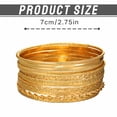 thumbnail image 4 of DESIGNICE 10Pcs Gold Bangles for Women Flexible Stacking Bracelets Electroplating Bangles for Women Gold, 4 of 7