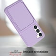thumbnail image 6 of Case for Samsung Galaxy S23 Plus with Hidden Makeup Mirror Card Slot Design Cover, Hybrid PC+TPU Shockproof Non-Slip Lens Protection Wallet Case for Samsung Galaxy S23 Plus, Light Purple, 6 of 6