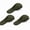Green, variant on Jumbo Dreadlock Long Hair Fabric Sleeping Cap Head Wrap Bonnet, Adult Unisex, Black, 3 Pack