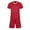 Red, variant on Kids Boys Football Soccer Training Team 2 Pcs Sport Suit Tracksuit Workout Fitness Sportswear Bu1 5 Years-6 Years