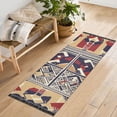 thumbnail image 6 of Tribal Style Patterns Bedroom Runner Rug 2'x 6' Non Slip Carpet Indoor Home Area Rug Living Room, 6 of 8