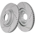 thumbnail image 3 of Detroit Axle - 12.60" inch Front Drilled and Slotted Disc Brake Rotors Replacement for Mazda CX-5 CX-9 6, 3 of 7