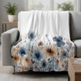 thumbnail image 2 of Poppies Floral Blanket Soft Cozy Warm Throw Blanket for Couch, Plush Fuzzy Flannel Fleece Blankets for Sofa, Spring Botanical Flowers Summer Bed Blankets Lightweight Gifts for Women, 30"x40", 2 of 9