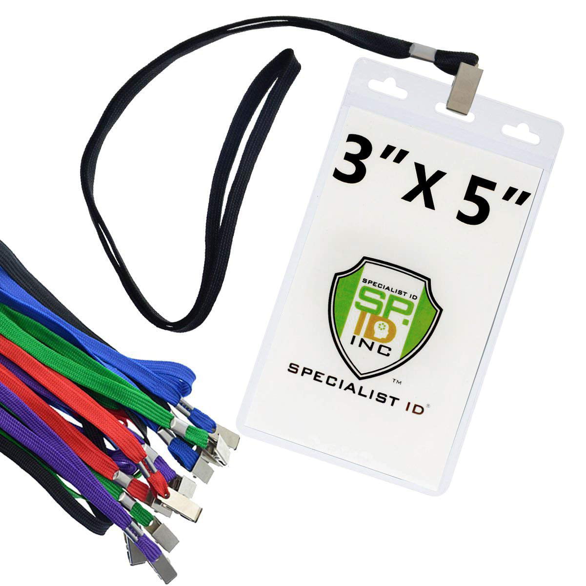 You Pick Colors 50  Cotton LANYARDS 50 EXTRA LARGE 4x7 ID Passport HOLDERS 