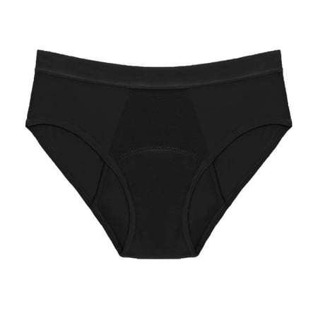frariair Period Underwear for Women Bikini Bottoms Menstruation Swim Shorts Mid Waist Lady Seamless Underwear Women Pack