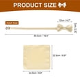 thumbnail image 2 of Corbata de moño para hombres, corbatas de moño ajustables con pañuelo de bolsillo, conjuntos de corbatas de moño preatadas para bodas (Oro Champagne Claro), 2 of 6