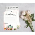 thumbnail image 4 of Inkdotpot Tea PartyAdvice And Wishes Set Of 50 Bridal Shower Advice Game ActivityCards, 4 of 5