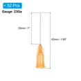 thumbnail image 2 of Agujas de dispensación de 23Ga, 52PCS, agujas de dispensación de punta roma de 1 pulgada con jeringas de bloqueo Luer para rellenar tintas líquidas, adhesivos, aceites, Naranja, 2 of 7