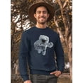 thumbnail image 2 of Astronaut Cool Design. Sweatshirt Men -Image by Shutterstock, Male Small, 2 of 4