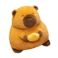 thumbnail image 3 of Simulación de capibara, decoración de felpa, Adorable muñeco de capibara de 11,02 pulgadas, juguete de peluche para cumpleaños, amigo, sala de estar, 3 of 9