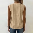 thumbnail image 6 of Womens Summer Tank Tops, Sleeveless Shirts for Women Casual Solid Color Button Down Dressy Blouses Mothers Gifts, 6 of 6