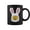 Black, variant on Building Blocks Face Figure Rabbit Easter Day Master Builder Coffee Mugs