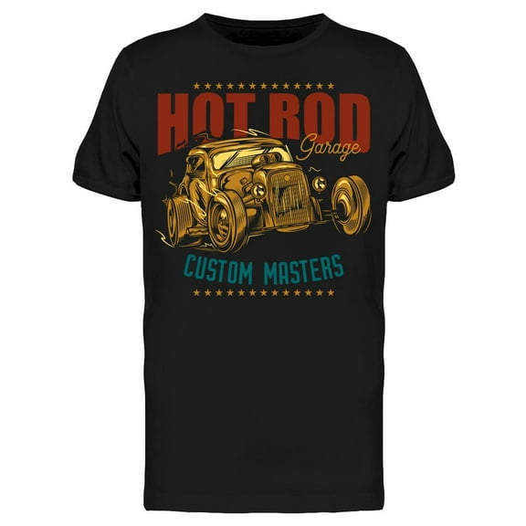 Hot Rod Vintage Race Car T-Shirt Men -Image by Shutterstock, Male x-Large