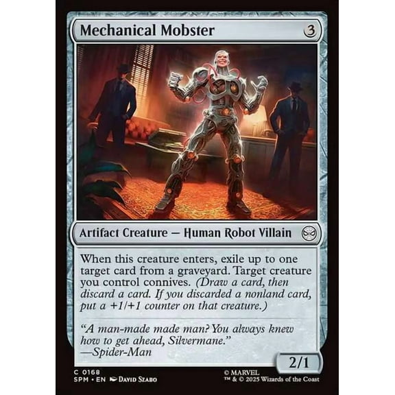 MtG Marvel's Spider-Man Common Mechanical Mobster #168