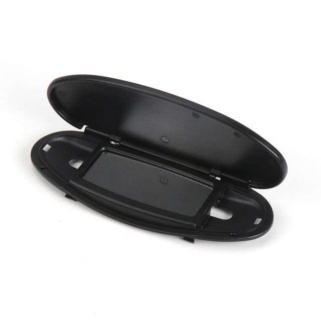 Cubierta del espejo del parasol del coche para BMW Mini R55 R56 R60 2007-2014 (negro)