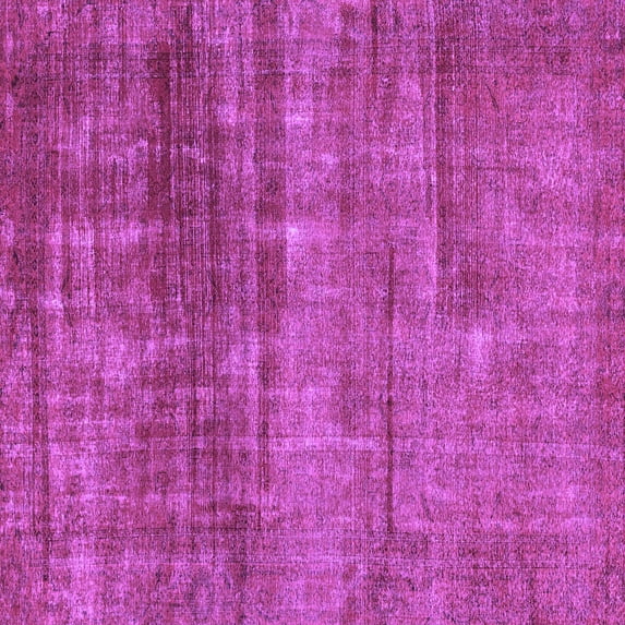 Ahgly Company Indoor Square Abstract Purple Modern Area Rugs, 4' Square