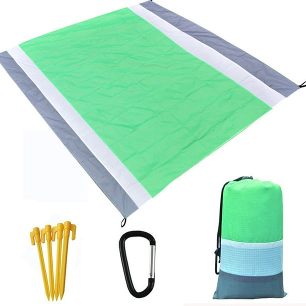 Xihbxyly Esterilla de Playa para Exteriores, Manta Aislante Antiarena, Tela Resistente Al Agua y Cómoda, Forro de Franela, Ideal para Picnic, Camping, Playa y Jardín, 210 X 200 Cm.