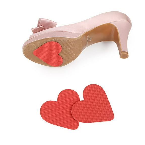 HONITANO 3Pairs Shoe Bottom Grip Pads Non Slip for Sneakers Red Noise Reduction