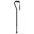 thumbnail image 2 of Carex Health Brands Offset Designer Walking Cane, Height Adjustable Cane with Wrist Strap, Latex Free Soft Cushion Handle, Supports 250lbs, Black, 2 of 3