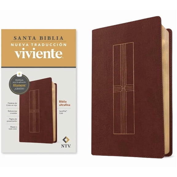 Biblia Ultrafina Ntv, Con Filament (Sentipiel, Café, Letra Roja), (Hardcover)