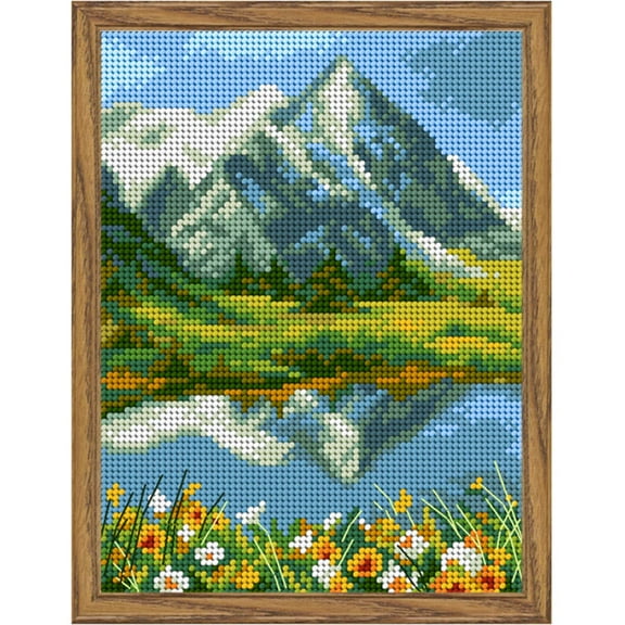 Orchidea Mountain Stream Needlepoint Canvas