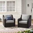 thumbnail image 4 of Better Homes & Gardens Bellamy 4 Piece Outdoor Conversation Set, Dark Brown, 4 of 12
