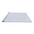 thumbnail image 2 of Ahgly Company Machine Washable Indoor Rectangle Solid Blue Modern Area Rugs, 3' x 5', 2 of 4
