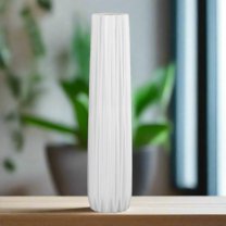 Valestra Ceramic Elongated Round Vase