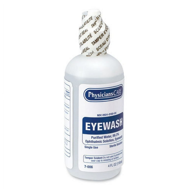 First Aid Refill Components Disposable Eye Wash, 4 oz Bottle First Aid Refill Components Disposable Eye Wash, 4 oz Bottle