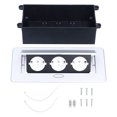 thumbnail image 1 of Accessoires d'Alimentation, Prise de Courant au Sol Intégré Bureau Pop Up Prise de Sol Couvercle Boîte Kit Innovation Moderne, 1 of 14