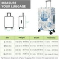 thumbnail image 5 of Travel Luggage Cover Suitcase Protector Fits 18-32 Inch Luggage Wheel Covers Patterned Travel Related Items Flower Luggage Protector Elastic Luggage Anti-scratch Suitcase Cover L, 5 of 6