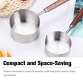 thumbnail image 2 of Ruiboury Oil Pots Butter Warmer Stainless Steel Flat Bottom Saucepan Frying Pan Boiled Eggs Multi-purpose Camping Milk Gravies 250ml, 2 of 9