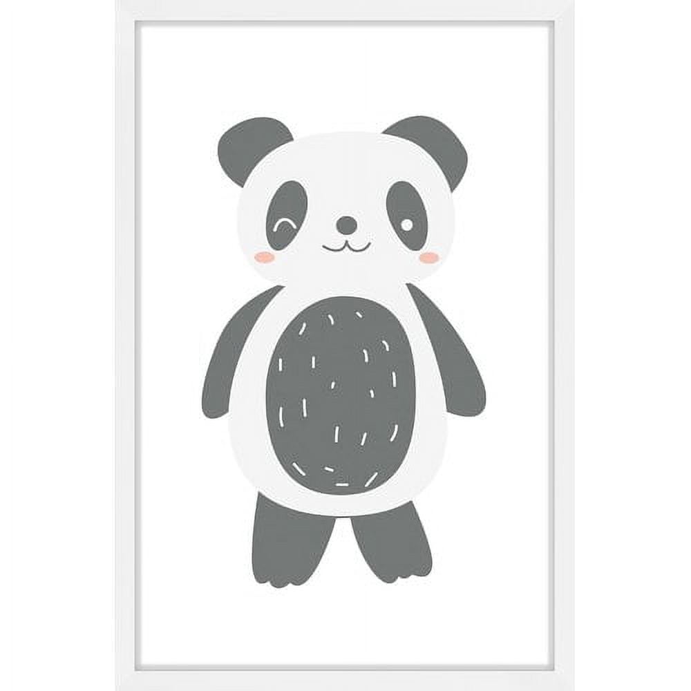 "Panda Bear" Framed Painting Print