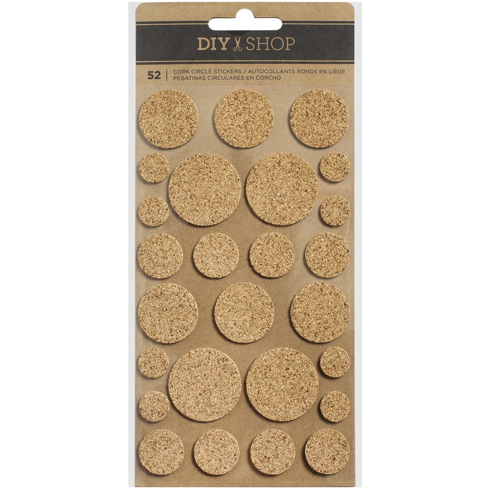 DIY Shop 3 SelfAdhesive Cork Circles 26/Pkg.5" To 1.25"