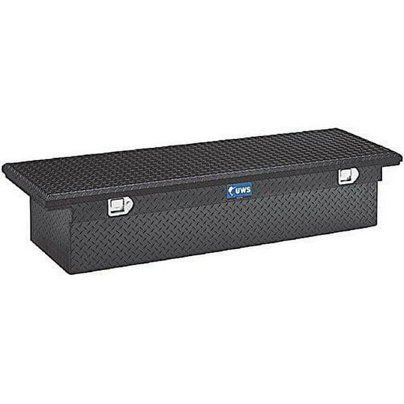 UWS/United Welding Services TBS-54-LP-BLK UWSTBS-54-LP-BLK 54IN ALUMINUM SINGLE LID CROSSOVER TOOLBOX LOW PROFILE BLACK