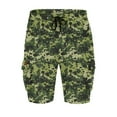 thumbnail image 6 of Iugvhana Men's Camouflage Cargo Shorts with Multi Pockets Drawstring Elastic Waist Summer Shorts Cargo Pant Camouflage M, 6 of 9