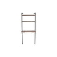 thumbnail image 4 of Tubular Metal Wall Desk with Acacia Wood Live Edge Shelves in Brown and Black, 4 of 7