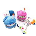 thumbnail image 1 of Pet Dog Toy Plush Birthday Cake Squeaky Toys Playing Interactive Bite Toys, 1 of 4