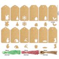 thumbnail image 2 of 140 Pieces Christmas Tags, Paper Lables Christmas Wrapping Tags Kraft Gift Decorations Tags with Twine Strings, 2 of 8