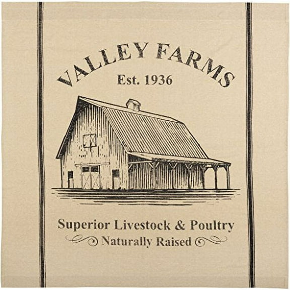VHC Brands Valley Farms Farmhouse Barn Shower Curtain 72x72