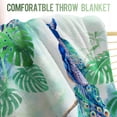 thumbnail image 3 of Peacock Feathers Throw Blanket Gifts for Women Girls, Animals Decor for Couch Bed Sofa Travelling Camping, Birthday Christmas Soft Cozy Lightweight Blankets for Kids Adults 50"x60", 3 of 5