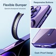 thumbnail image 6 of JETech Electroplated Case for iPhone 14 Pro Max 6.7-Inch, Camera Lens Full Protection, Compatible with MagSafe Wireless Charging, Shockproof Soft TPU Phone Cover (Royal Blue), 6 of 7